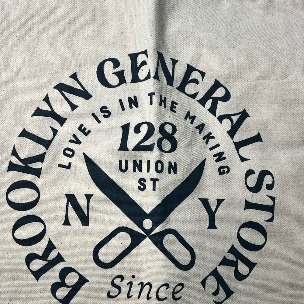 Beige Brooklyn General Store Tote Bag